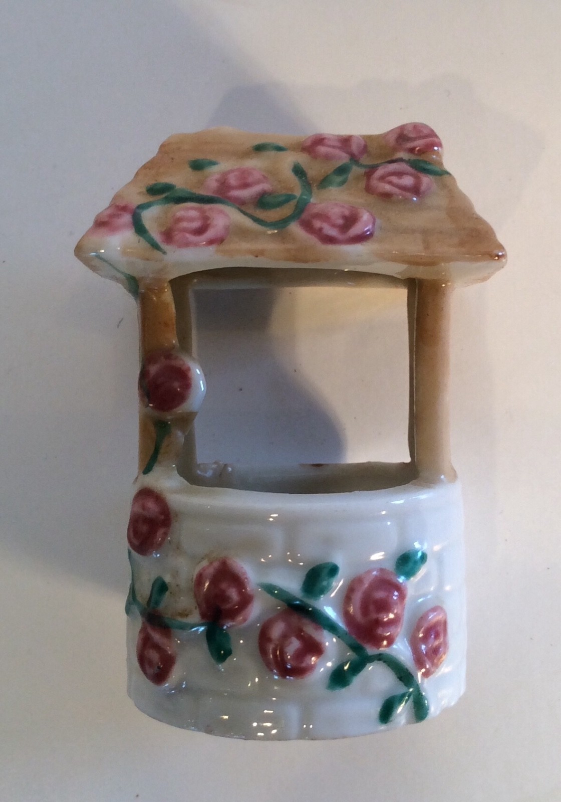 Antique Hand Painted Japan Wishing Well A Nat.Sup.Co.Original