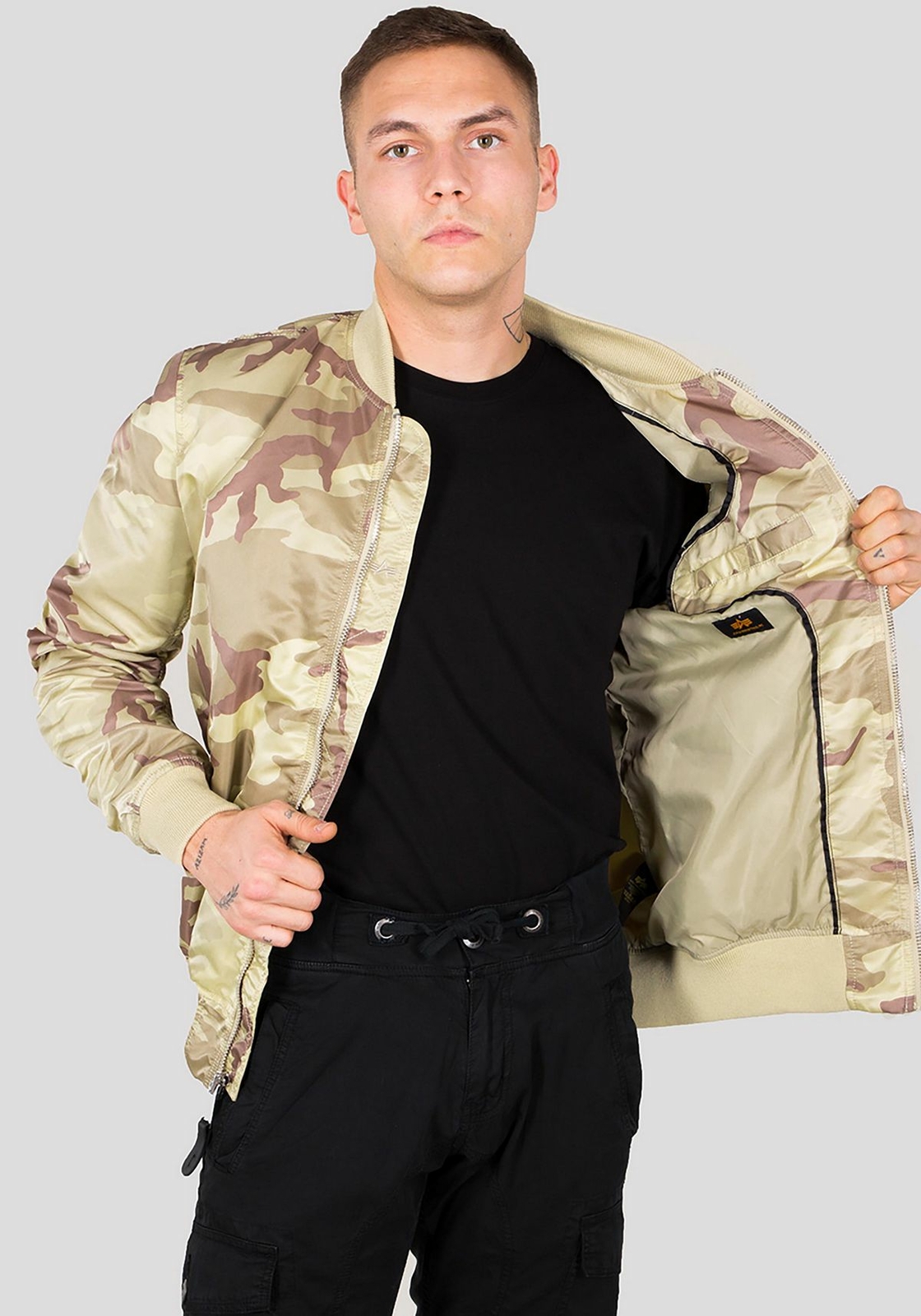 ALPHA INDUSTRIES ALPHA INDUSTRIES MA-1 LW JACKE DESERT CAMO