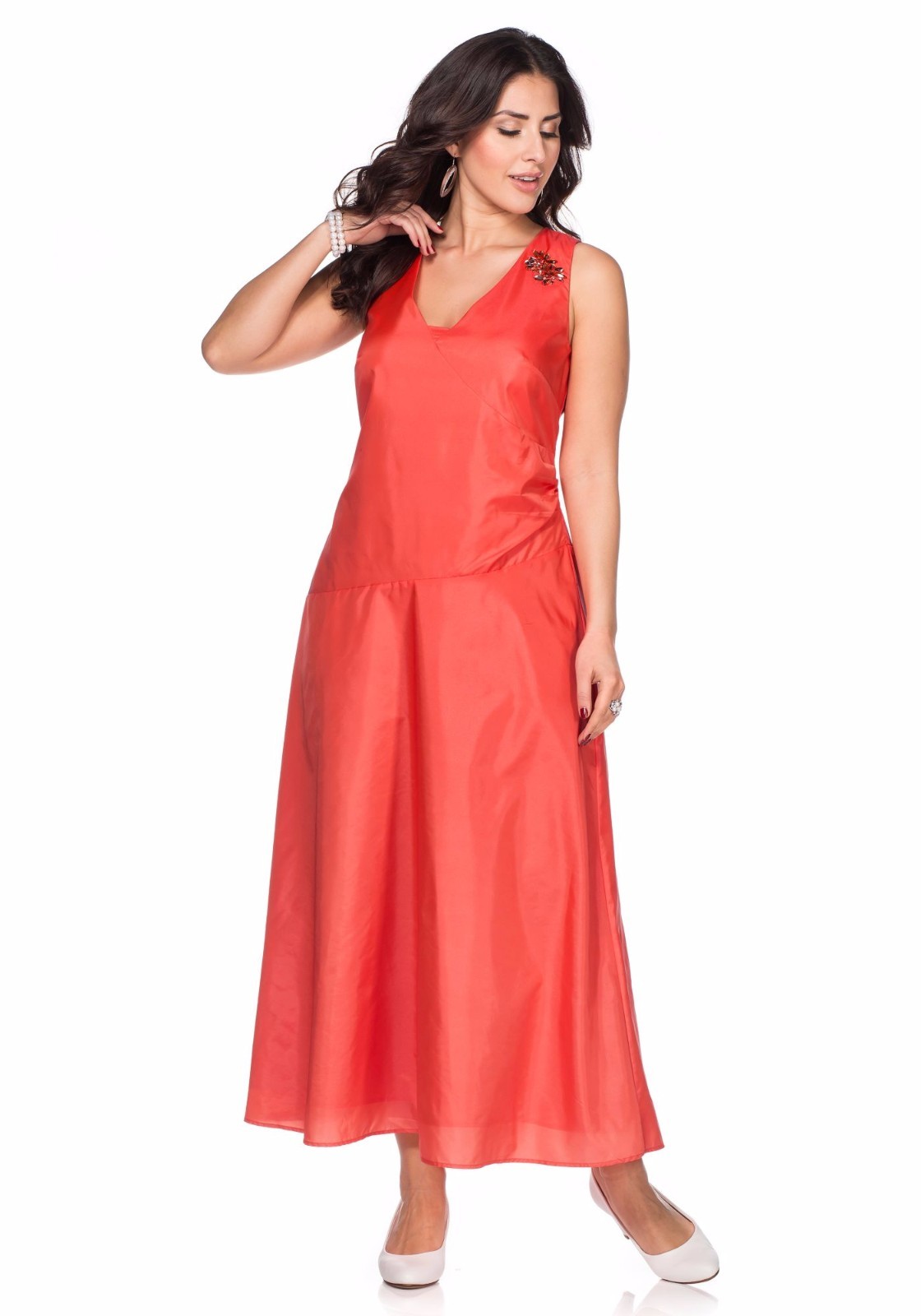 sheego Style Abendkleid. Koralle. NEU!!! KP 139,99 € %SALE ...