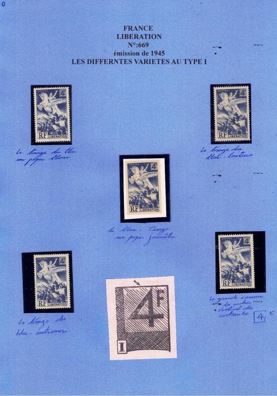 Ref:A20-6-NÂ°:669 Liberation  - Les Differentes Varietes Au Type I