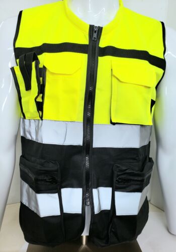 FX SAFETY VEST - Class 2 High Visibility Reflective Yellow Safety Vest 