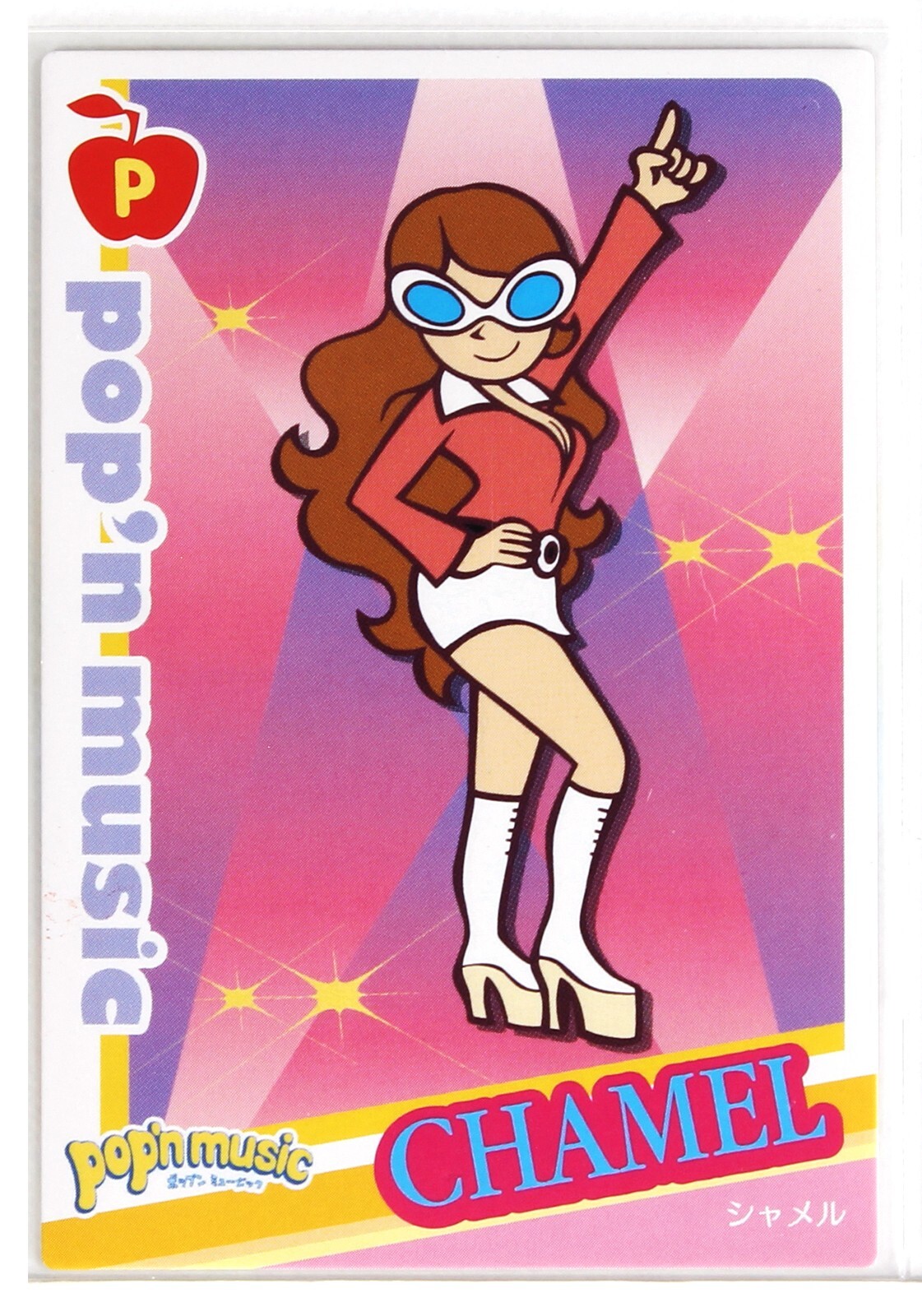 Pop'n Music Card PF20N001 Chamel KONAMI Japan Game Character