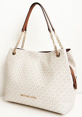 Michael Kors Tasche Handtasche Jet Set Item LG Chain Tote  Vanilla neu