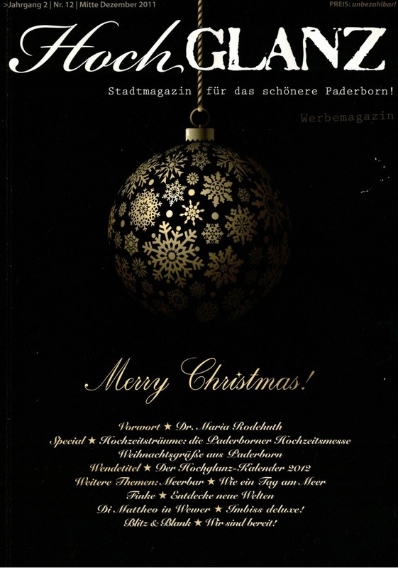Fuhlrott, Hochglanz, D. Stadtmagazin F D SchÃ¶Ne Paderborn, Ausgabe Dezember 2011