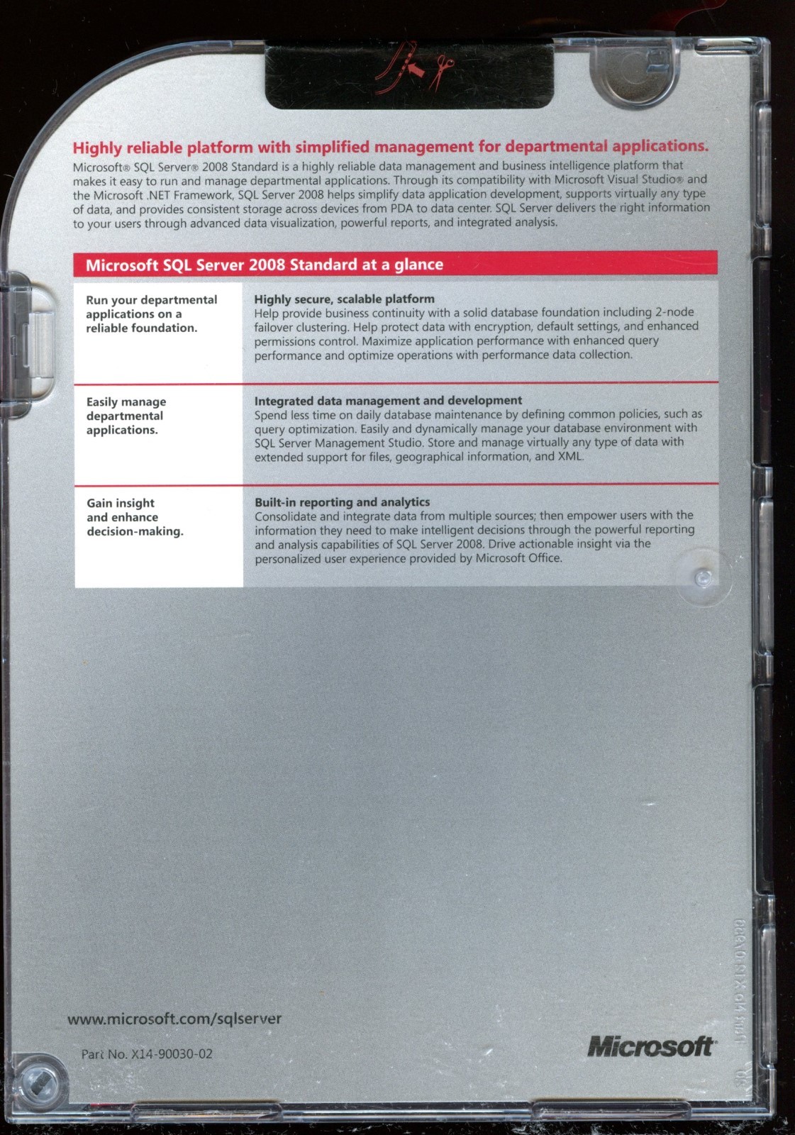 Factory Sealed- 228-08394 Microsoft SQL Server 2008 Standard 10 CAL