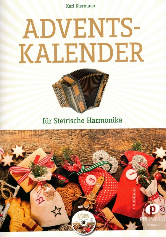 Steirische Harmonika Noten : Adventskalender M. Cd - Weihnachten - Griffschrift