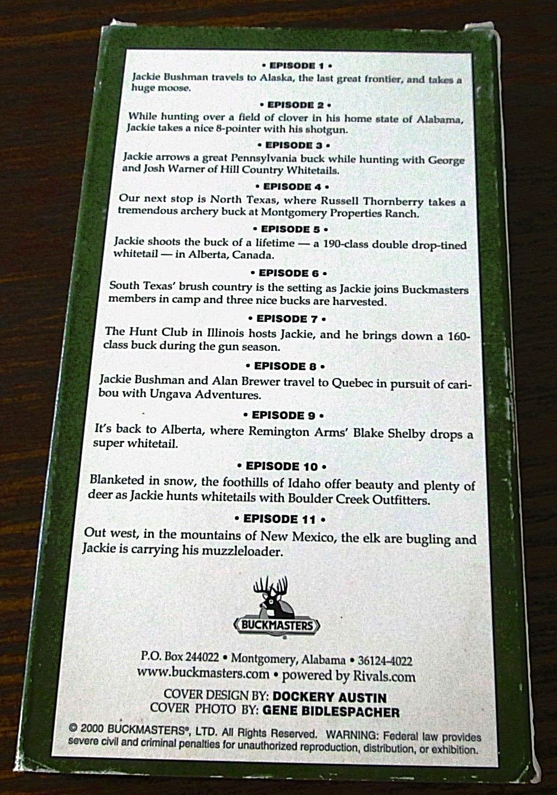 The Best Of Buckmasters Series 1999 Volume Eleven (VHS) 11 Episodes