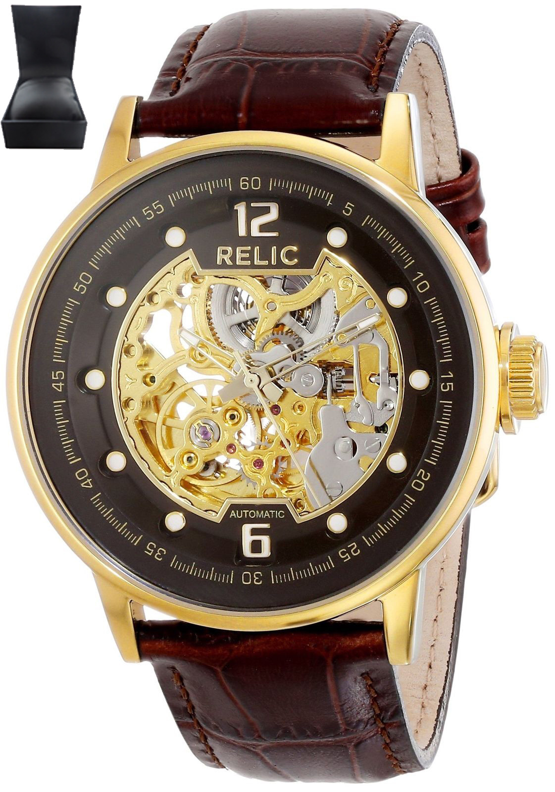 Relic Men's ZR77241 Skeleton Mechanical 