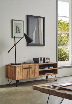 Industrial Stil Metall Holz Mix Unterschrank Vintage Badmobel Woodkings Bad Waschbeckenunterschrank Pinetown Metall Recyceltes Massivholz Antik Design Badezimmer Schranke