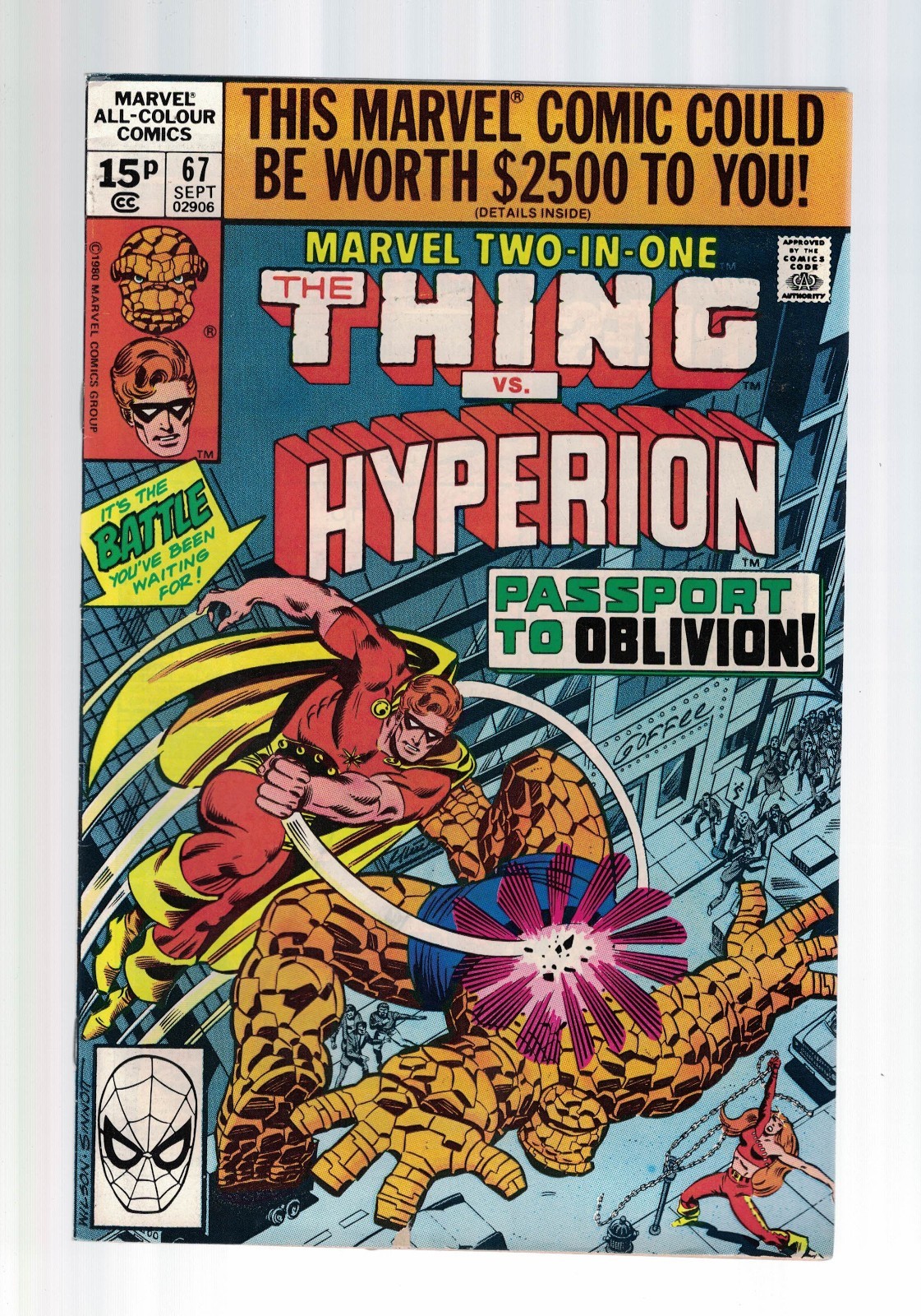 Marvel Comic Group Marvel Two In One The Thing Vs Hyperion No 67 Sept 1980のebay公認海外通販 セカイモン