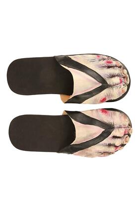 Zombie Feet Slip On Ugly Feet Sandals Mens Costume Accessory