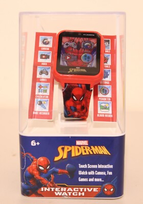 Marvel Spiderman Smart Interactive Touch Screen Watch w Camera Games & More NEW