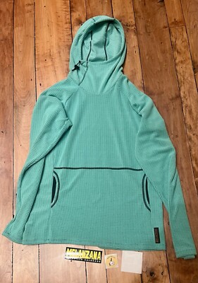 Melanzana Micro Grid V2 Hoodie Mens Large - 2024 - Lagoon - Overstock - New