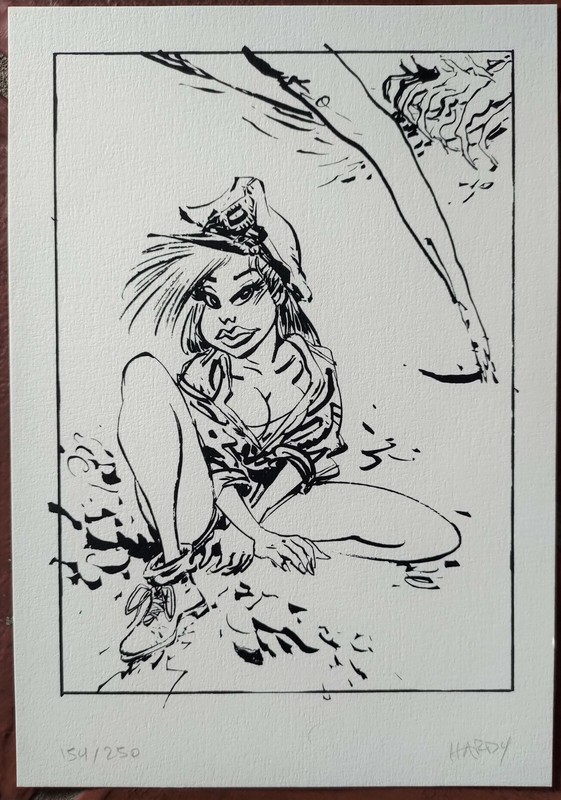 Hardy - Lolo & Sucette N&B - Ex-Libris SÃ©RigraphiÃ© 