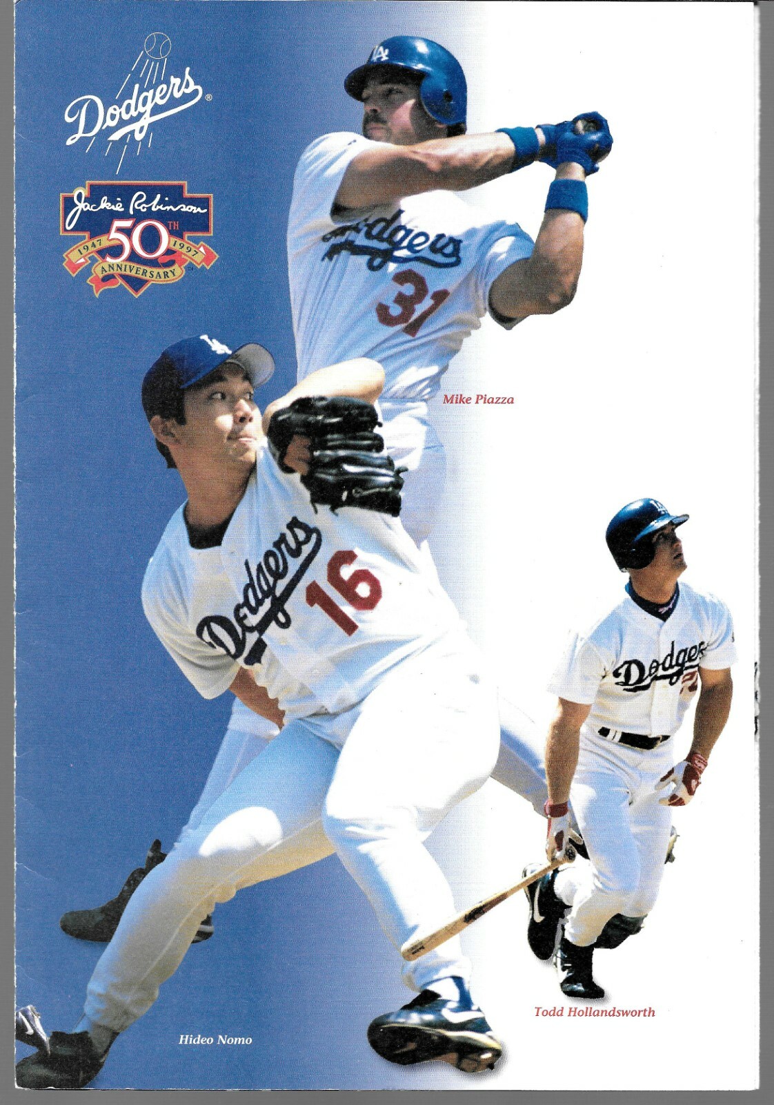 1997 DODGERS JACKIE ROBINSON 50th ANNIVERSARY BANK OF