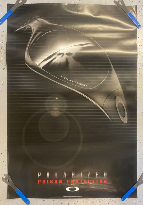 Oakley Sunglasses Poster, 40" X 27". Polarized Poison Protection