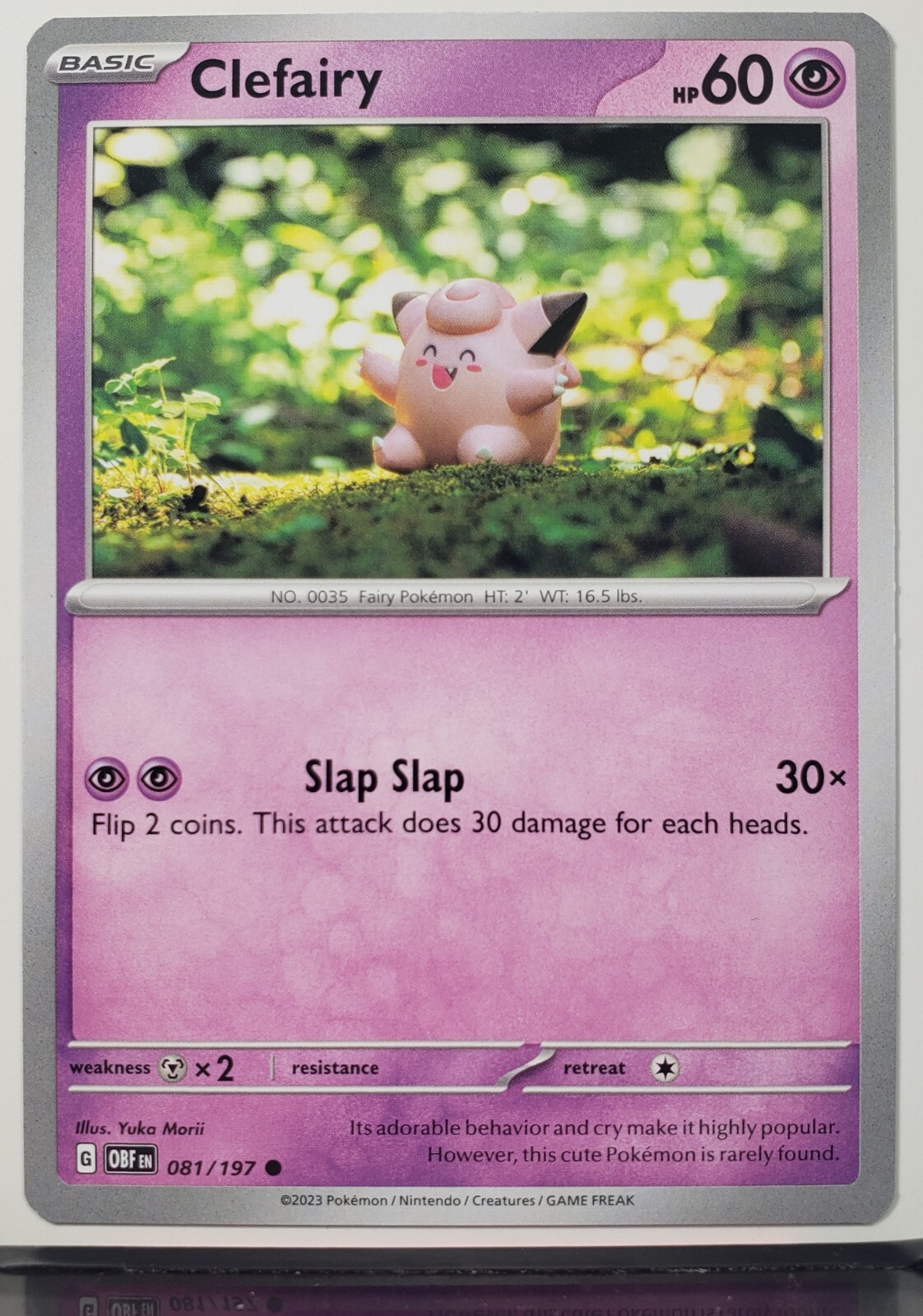 Clefairy 081/197 NM / M - Yuka Morii Clay Art - Obsidian Clefairy 081/197 NM / M - Yuka Morii Clay Art - Obsidian