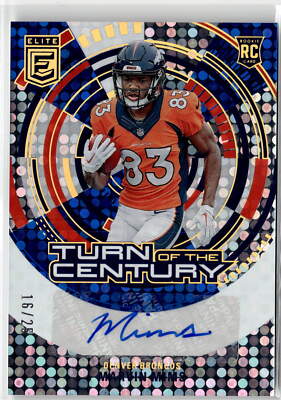 2023 Donruss Elite #TC-MMI Marvin Mims Turn of the Century Autographs Blue #/25