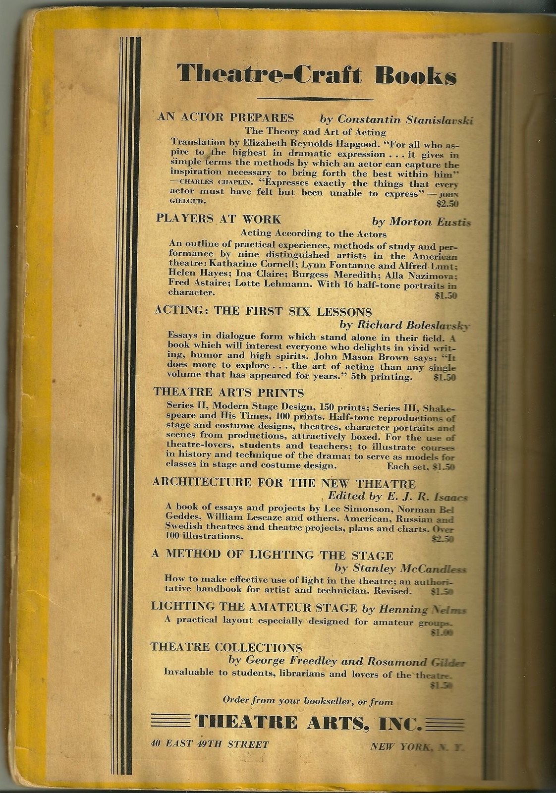 FREE SHIPPING THEATRE ARTS MONTHLY MAG 1941 Sept 25TH ANNIV  MOTION PIC SP ISSUE