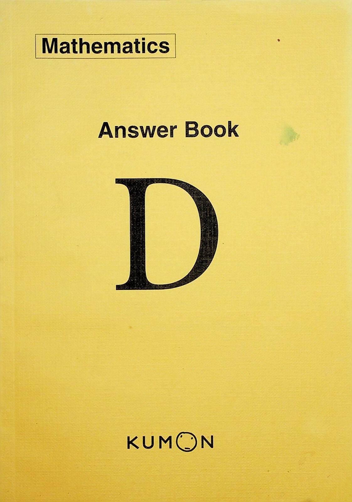 Kumon Maths Answer Book D school education mathematics study