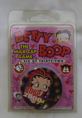 Betty Boop Pogs Vintage 1994 Sealed set of 6 caps Milk Caps