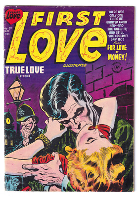 FIRST LOVE ILLUSTRATED 39 (1954 Harvey) Pre-Code, ''Horror'' Cover; Scarce