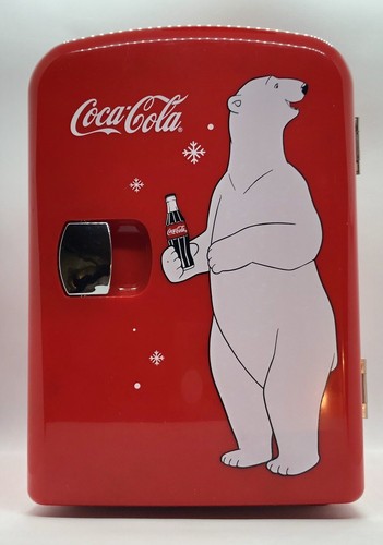 coca cola polar bear mini fridge