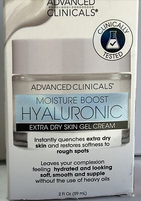 Moisture Boost Hyaluronic, Extra Dry Skin Gel Cream , 2 fl. oz. (59 ml) New