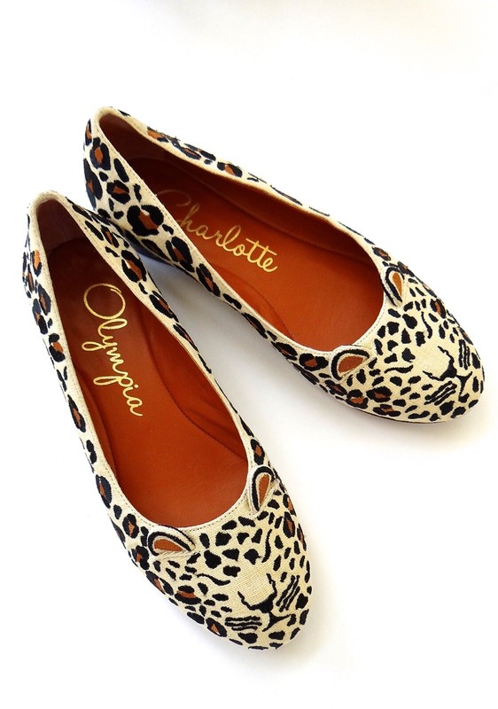charlotte olympia kitty ballerina flats