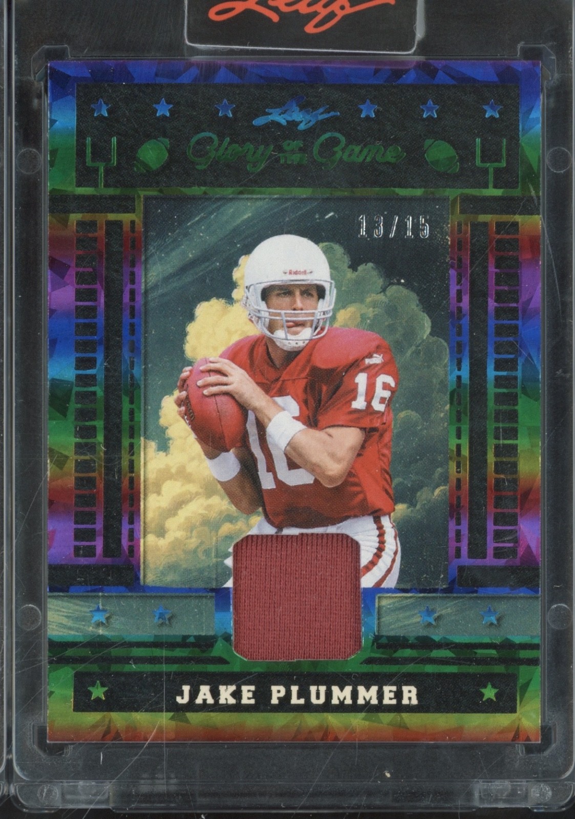 2025 Leaf Glory Of The Game Rainbow Crystal Jake Plummer Jersey 13/15