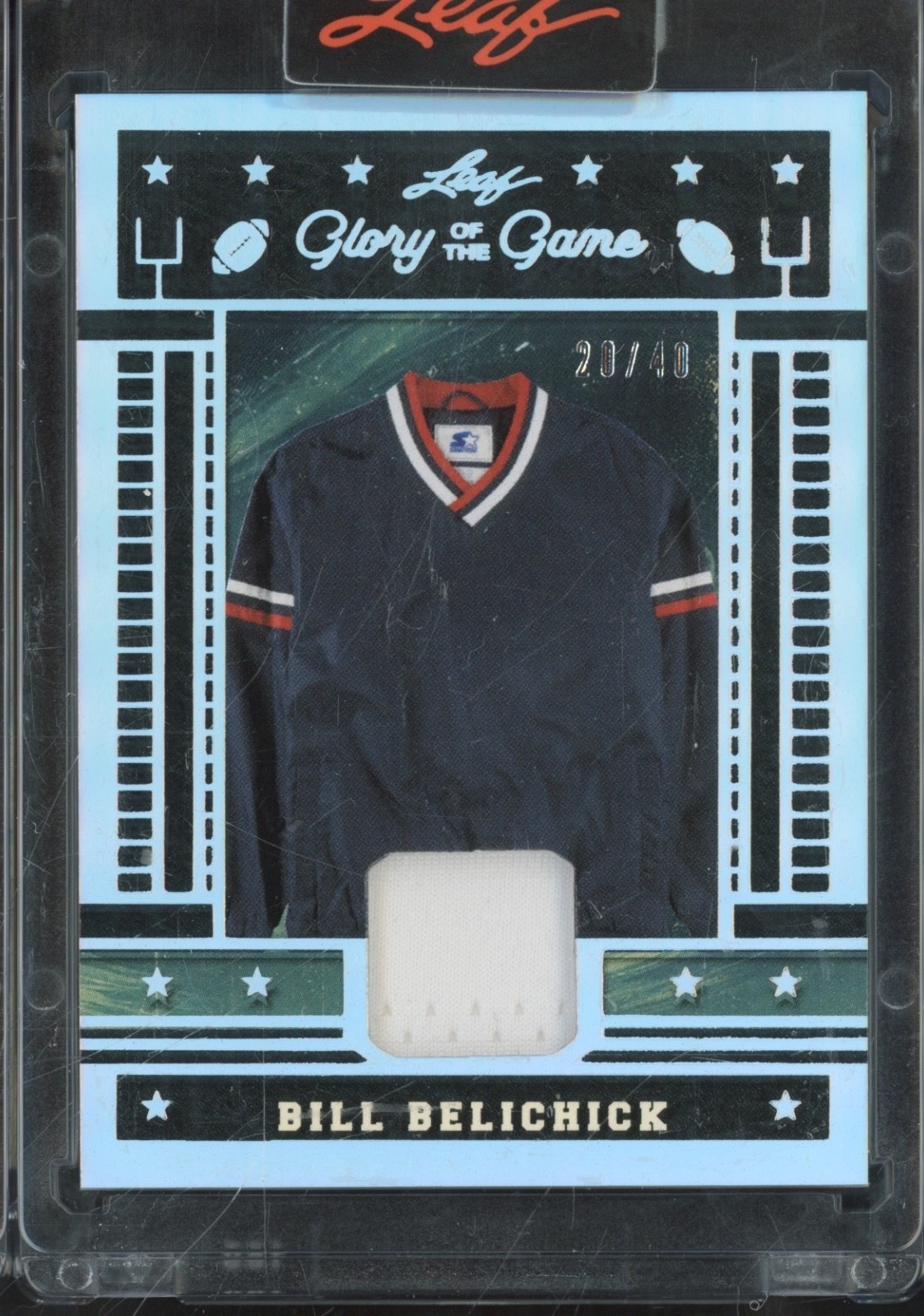 2025 Leaf Glory Of The Game Silver Bill Belichick Jersey 20/40