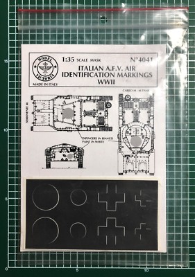 MODEL VICTORIA 4041 ITALIAN A.F.V. AIR IDENTIFICATION MARKINGS WWII MASK 1/35