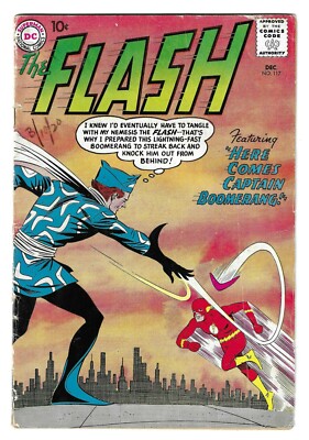 The FLASH #117 SILVER AGE DC COMIC BOOK Origin & 1st app. Captain Boomerang 1960