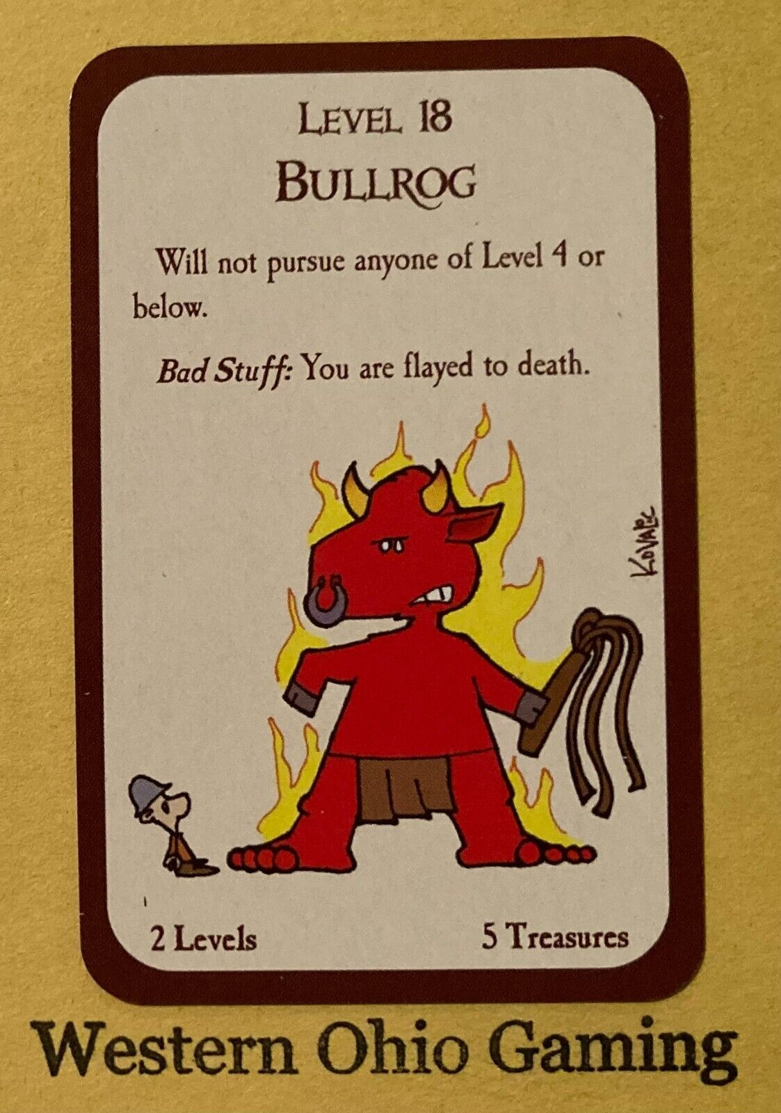 Munchkin Level 18 Bullrog Card USED Steve Jackson Games | eBay Munchkin Level 18 Bullrog Card USED Steve Jackson Games | eBay