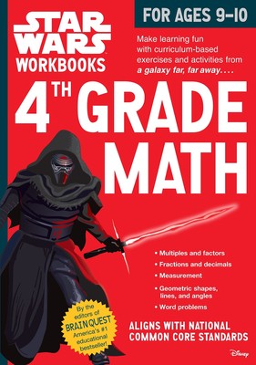 Star Wars Workbook: 4th Grade Math (Star Wars Workbooks) - paperback Piddock...