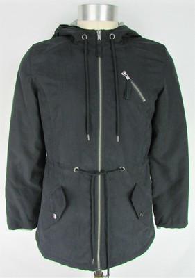 Empyre Clothing Women's Black Delray Style Full-Zip Coat