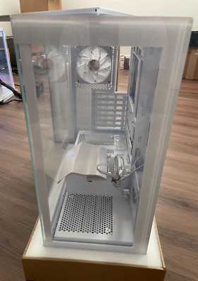 White Mid Tower Gaming Computer Case, 4X Fan Pre-Installed SIZE : 9 x 18 x 20