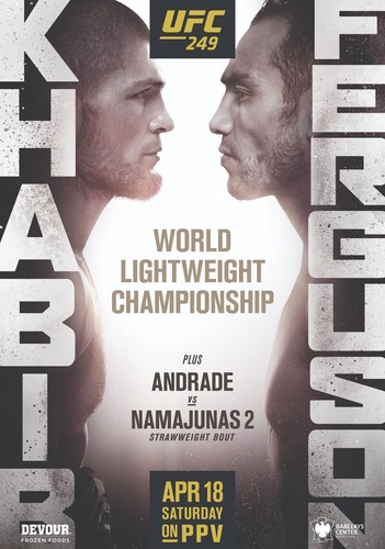 Ufc 249 Khabib Nurmagomedov Vs Tony Ferguson Photo Print Poster Fight Mma 2020 Ebay