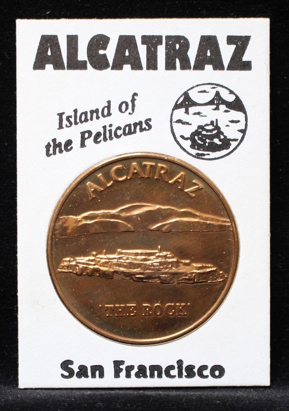 Vintage ALCATRAZ “THE ROCK” PRISON MEDAL - SAN FRANCISCO - COPPER