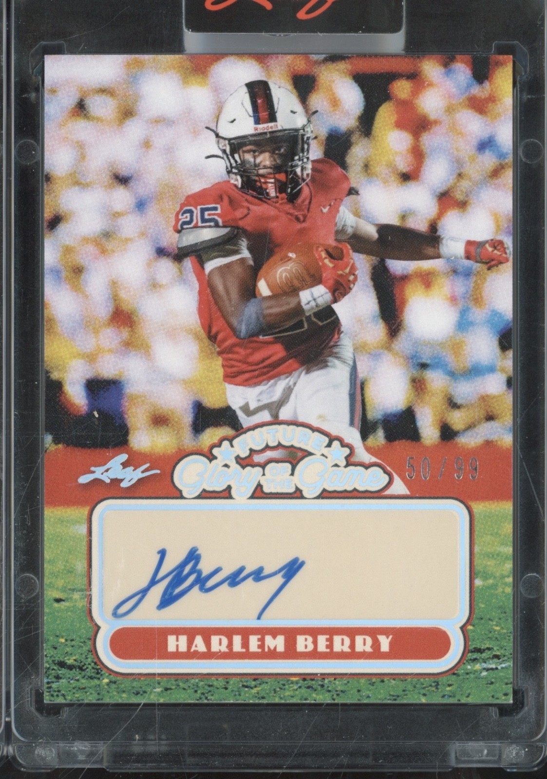 2025 Leaf Future Glory Of The Game Silver Harlem Berry Auto RC Rookie 50/99