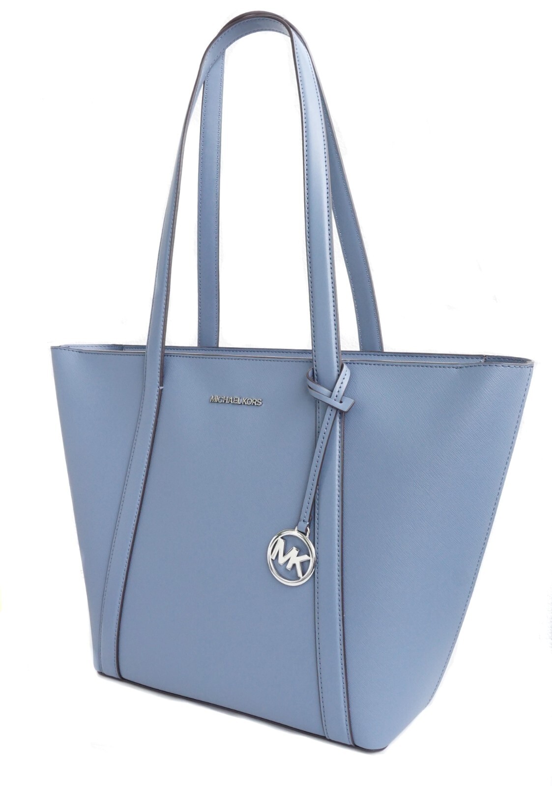 Женская сумка Michael Kors, сумка-шоппер Pratt LG TZ, джинсовая сумка-тоут на молнии, Новая