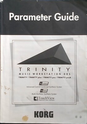 KORG Trinity Workstation Synthesizer Original Parameter Guide Owner's Manual #2.