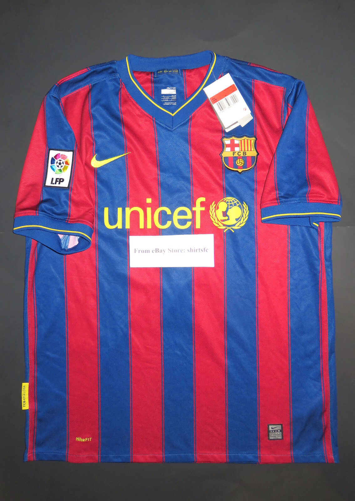 NIKE FCB messi soccer uniform y2k バルセロナ Barcelona Lionel Messi Signed Blue & Red Checkerboard Nike