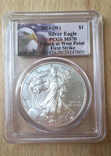 2014-W Silver Eagle West Point First Strike PCGS MS70 $1 | eBay