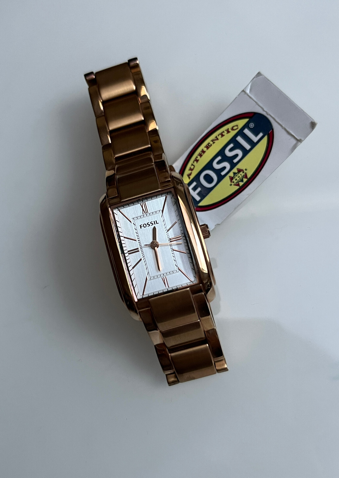 Fossil Women's ES2731 Adele White Dial Watch Rose Gold