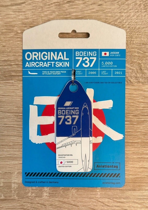 Aviationtag Boeing 737 Ja02an Ana Bi-Color