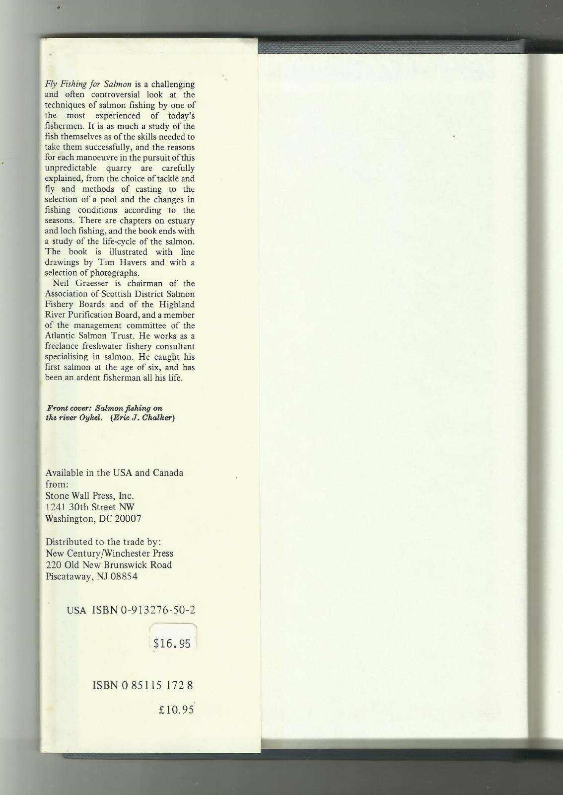 Fly Fishing for Salmon Neil Graesser hc book Choice of Fly Casting Tackle