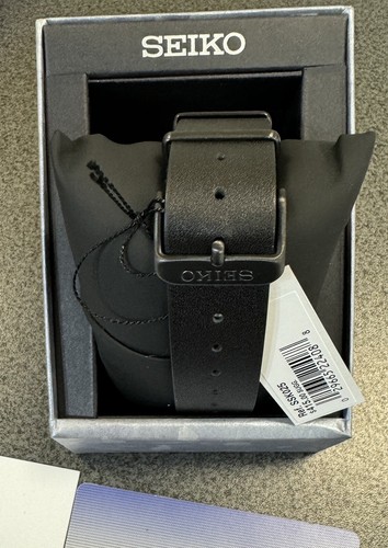 Pre-owned Seiko 5 Sport's Field Gmt Automatic Ssk025 Leather Strap Watch Made In Japan