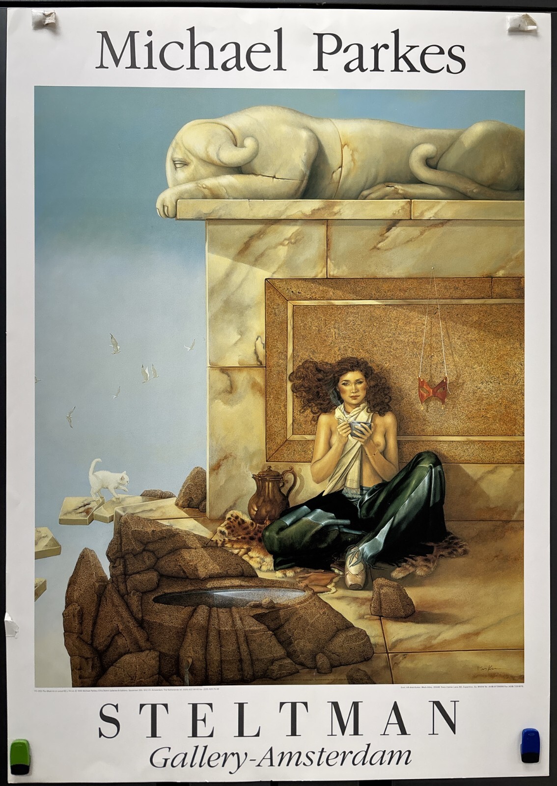 Michael Parkes, The Mask, Fantasy Fine Art, Magic Realism Poster