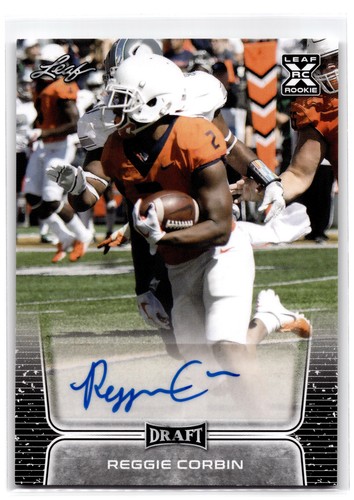 2020 Leaf Draft Reggie Corbin #BA-RC1